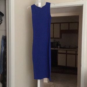 Long tank top dress, cotton fabric